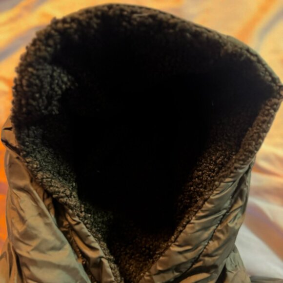 Women's Long Hooded Parka Warm Puffer Winter Jacket- Black- SIZE SMALL - Picture 4 of 15